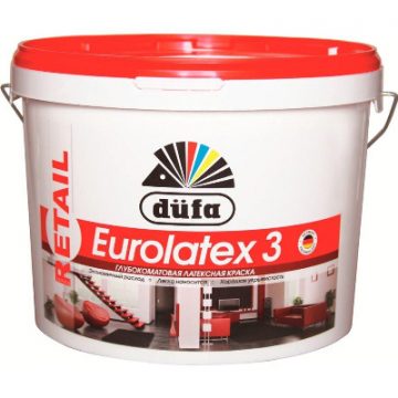 Dufa Retail Eurolatex 3 глубокоматовая краска водно-дисперсионная 10л