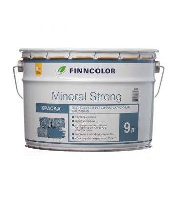 краска фасадная Finncolor Mineral Strong акриловая база LAP/MRA белая 9 л