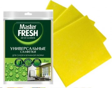 Салфетки для уборки Master Fresh Универсальные 30х38 см, 3 шт