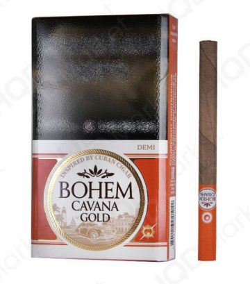 Сигариллы с фильтром «BOHEM CAVANA GOLD DEMI» МРЦ 192